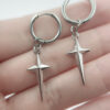 Gothic Alternative Star Shaped Earrings For Stretched Ear Tunnels