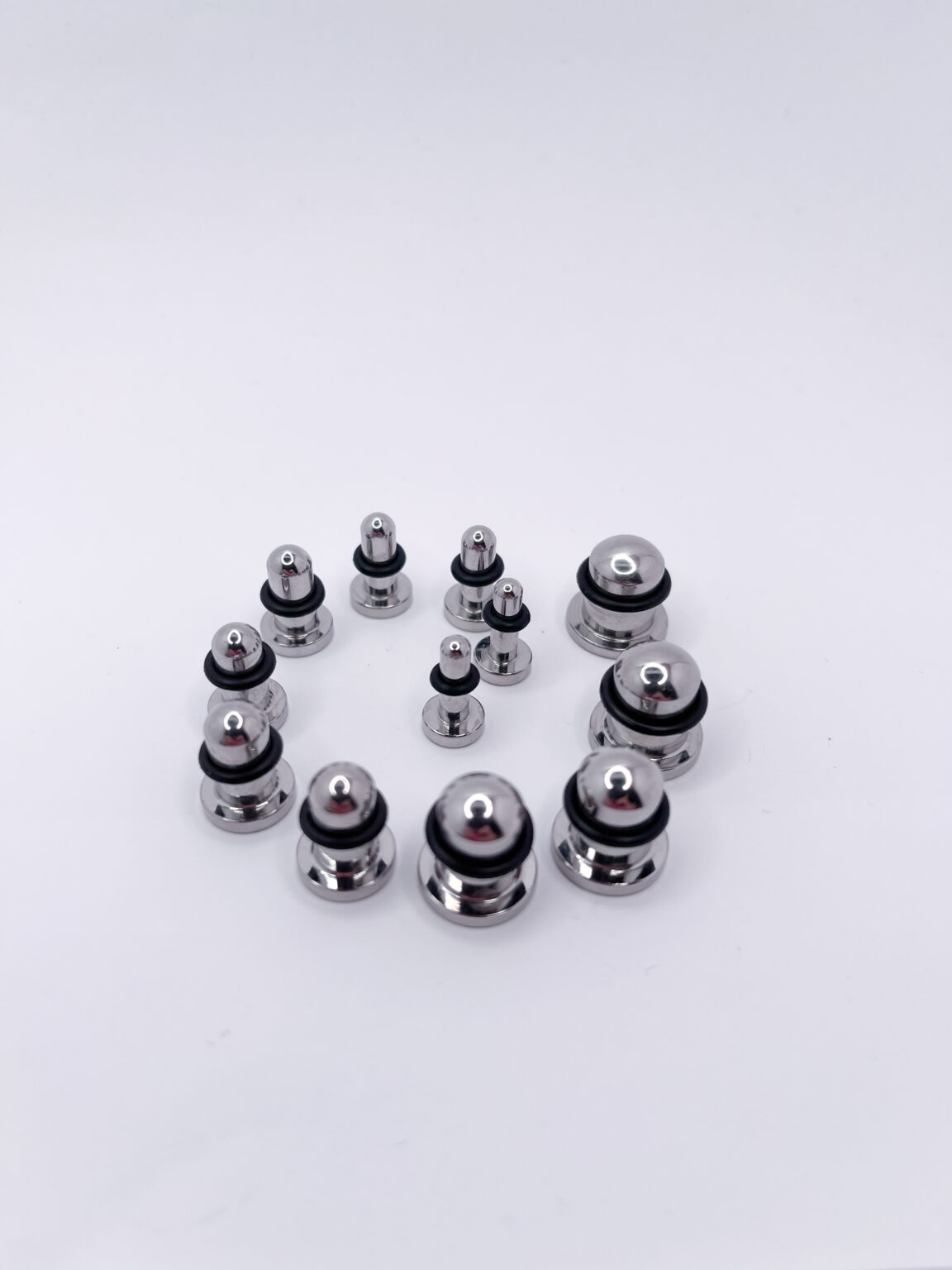 half-sized ear tapers for ear stretching by 0.5mm