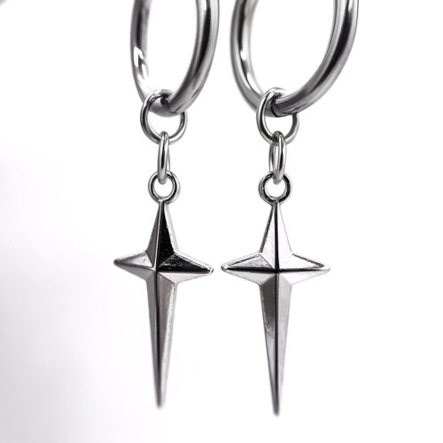 Hanging star-shaped ear tunnel charms